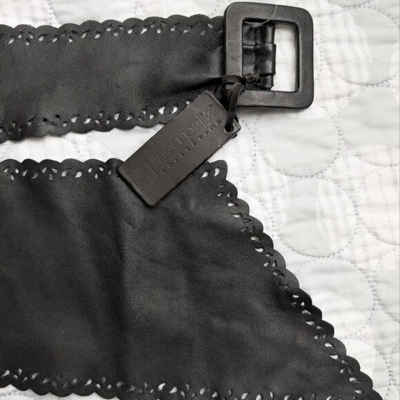 NEW Linea Pelle Women`s Black Leather Waist Belt Size S main image 10